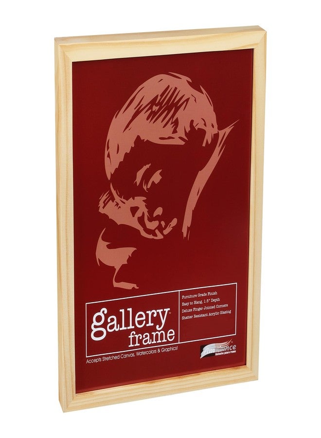 Ambiance Framing Ambiance Gallery Wood 1.5" Deep Picture Frames - 9x12" Natural Wood Frame, Shatter-Resistant Acrylic Glazing & MDF Backing, Horizontal or Vertical Wall Display - Image 1